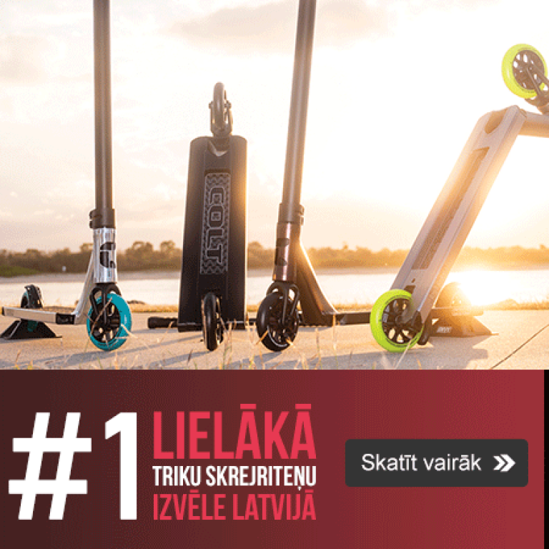 #1 lielākā triku skrejriteņu izvēle Latvijā