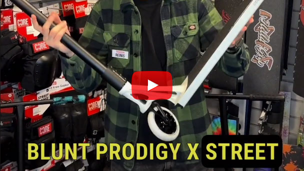 Jauno Blunt Prodigy X street triku skūteru apskats