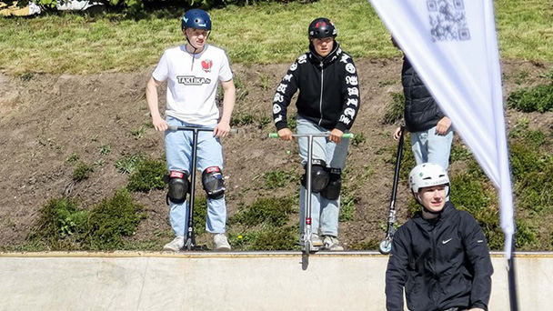 Stunt scooter contest results from season opening event Parks Mežs, Valmiera, 11th of May, 2024