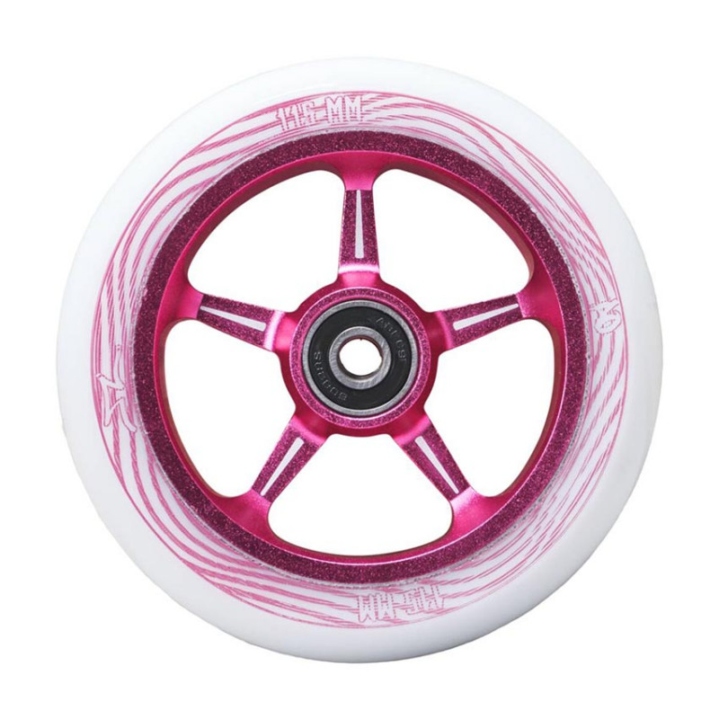 AO Pentacle 115mm fade pink skrejriteņu riteņi, 1 gab.