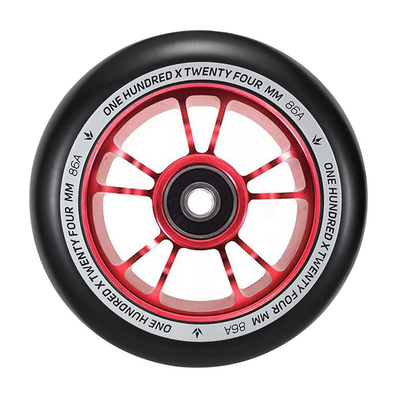 Blunt 10 spokes 100mm red scooter wheels, 1 pcs.