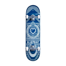 Blueprint Home Heart 8″ blue white skrituļdēlis