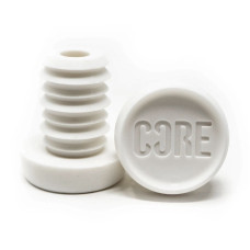 Core bar ends white 17-19mm, 2 pcs.