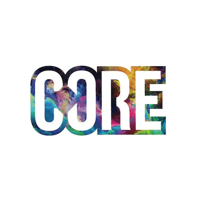 Core classic scooter sticker neon galaxy