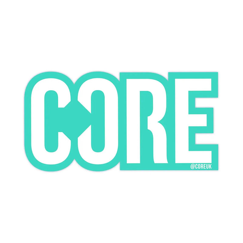 Core classic scooter sticker teal uzlīme