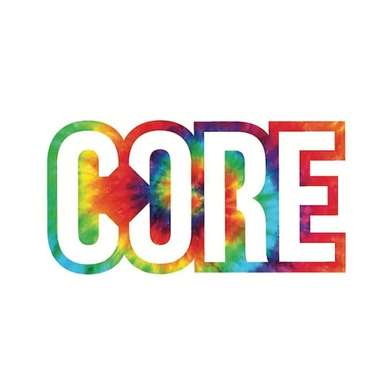 Core classic scooter sticker tie dye uzlīme