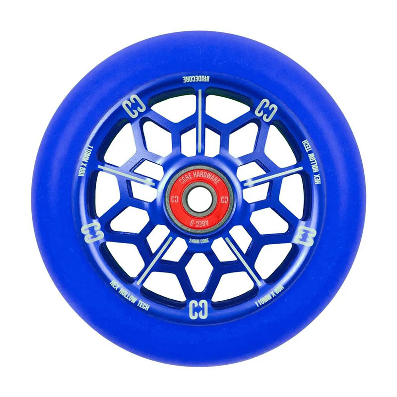 Core Hex Hollow 110mm navy scooter wheels, 1 pcs.