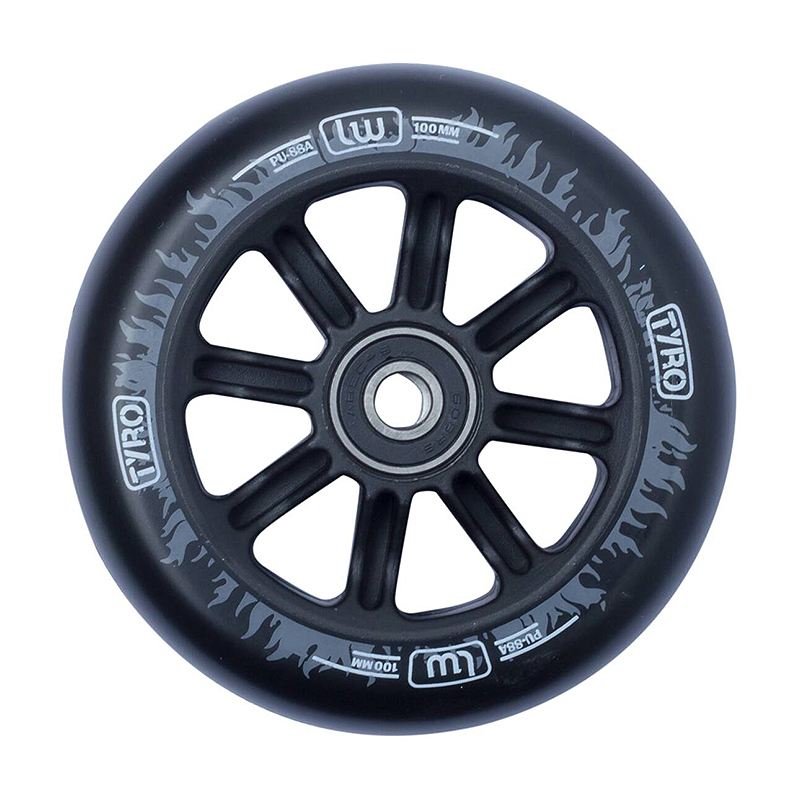 Longway Tyro Nylon Core 110mm black/white scooter wheels, 1 pcs.