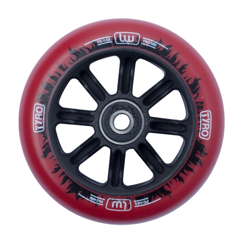 Longway Tyro Nylon Core 110mm red/black scooter wheels, 1 pcs.