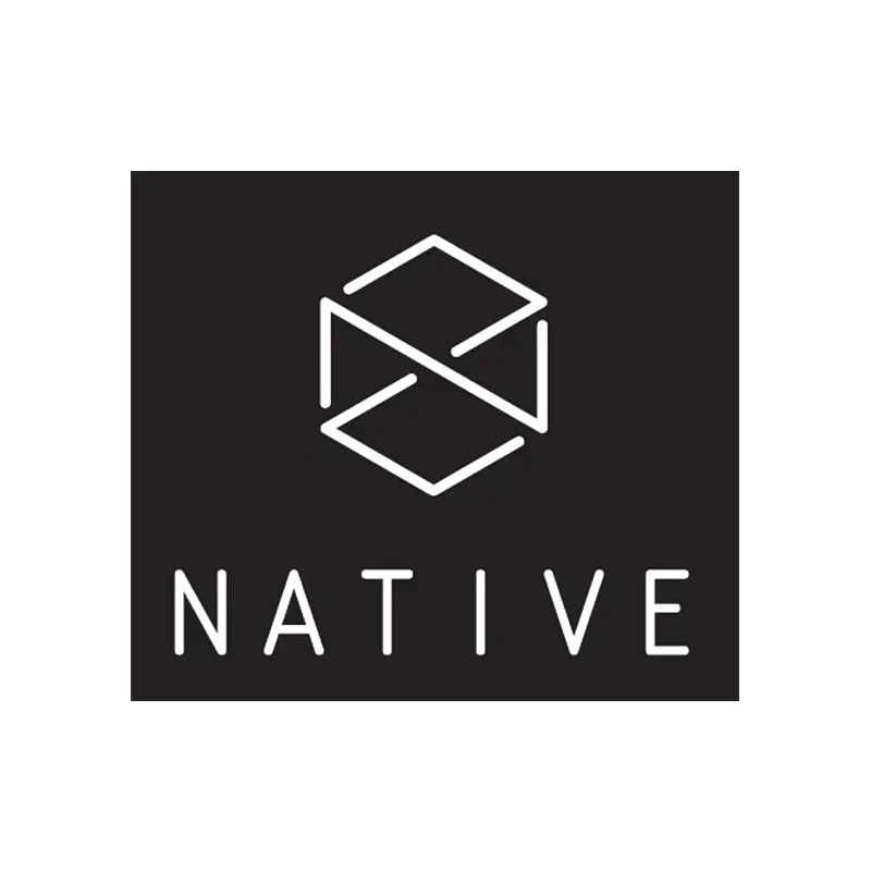 Native logo scooter sticker black uzlīme