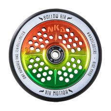 NKD Hollow AIR 110mm black/rasta scooter wheels, 1 pcs.