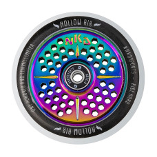 NKD Hollow AIR 110mm white/rainbow scooter wheels, 1 pcs.