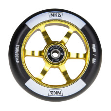 NKD Rally 110mm black/gold scooter wheels, 1 pcs.