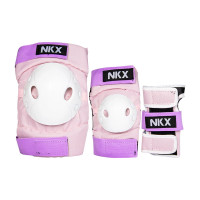 NKX Kids 3-Pack pink/purple bērnu aizsargu komplekts