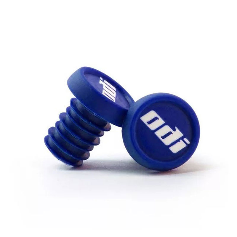 ODI bar ends blue 17-19mm, 2 pcs.