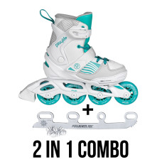 Playlife Light Breeze 2in1 kids ice skate and inline skate combo