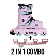 Playlife Smile lavender 2in1 kids ice skate and inline skate combo