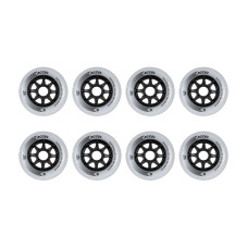 Powerslide Accel 100mm/85a inline skate wheels, 8 pcs.