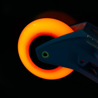 Powerslide Neons 80mm/85a orange LED inline skate wheels, 4 pcs.