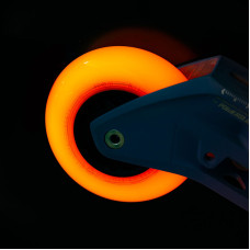 Powerslide Neons 80mm/85a orange LED inline skate wheels, 4 pcs.