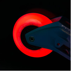 Powerslide Neons 80mm/85a red LED inline skate wheels, 4 pcs.