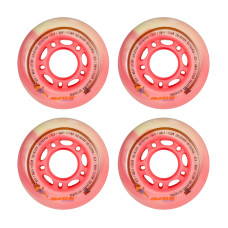 Powerslide Princess girls 64mm/82a inline skate wheels, 4 pcs.