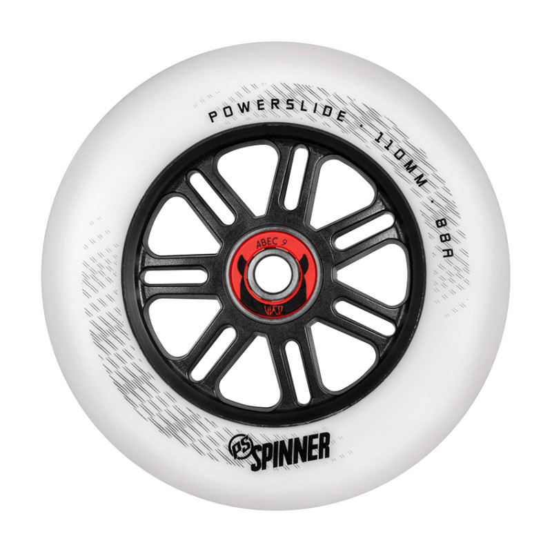 Powerslide Spinner 110mm/88a + WCD ABEC9 skrejriteņu riteņi, 1 gab.