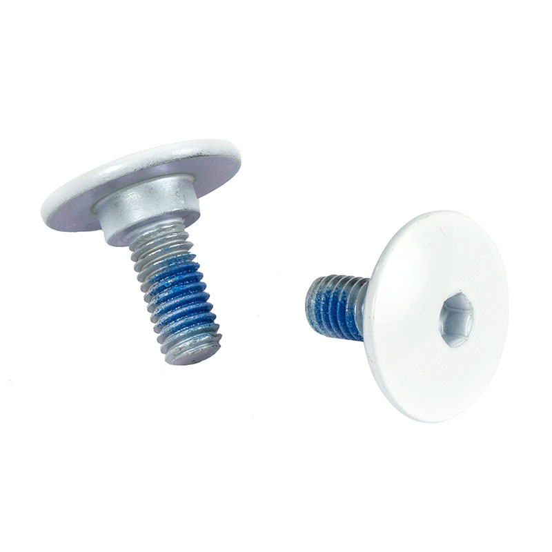 Powerslide Swell and Kaze cuff screw set white, 2 шт.