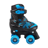 Roces Quaddy 3.0 adjustable black/blue kids rollerskates