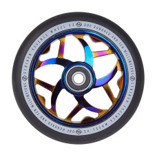 Striker Essence V3 110mm black/blue chrome scooter wheels, 1 pcs.