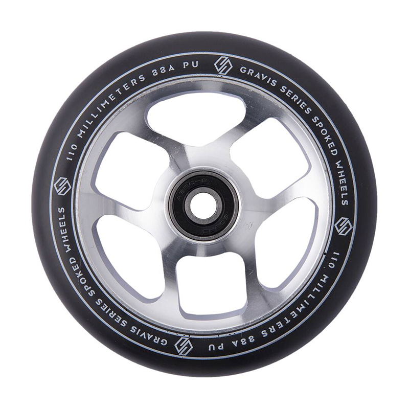 Striker Gravis spoked 110mm raw scooter wheels, 1 pcs.