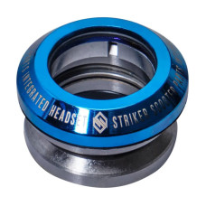 Striker integrated scooter headset blue chrome