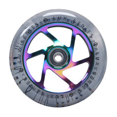 Striker Lux 110mm clear/rainbow scooter wheels, 1 pcs.