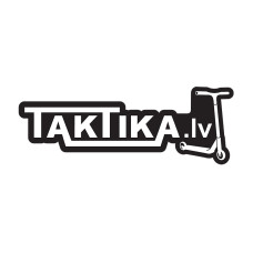 Taktika.lv scooters Logo black L sticker uzlīme