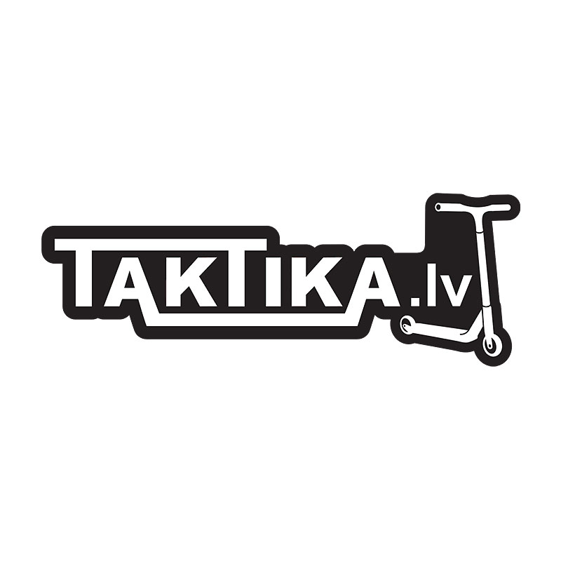 Taktika.lv scooters Logo black L sticker uzlīme