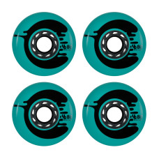 Undercover Cosmic 80mm/88a roche teal inline skate wheels, 4 pcs.