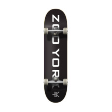 Zoo York Logo Block 8″ black/white skateboard